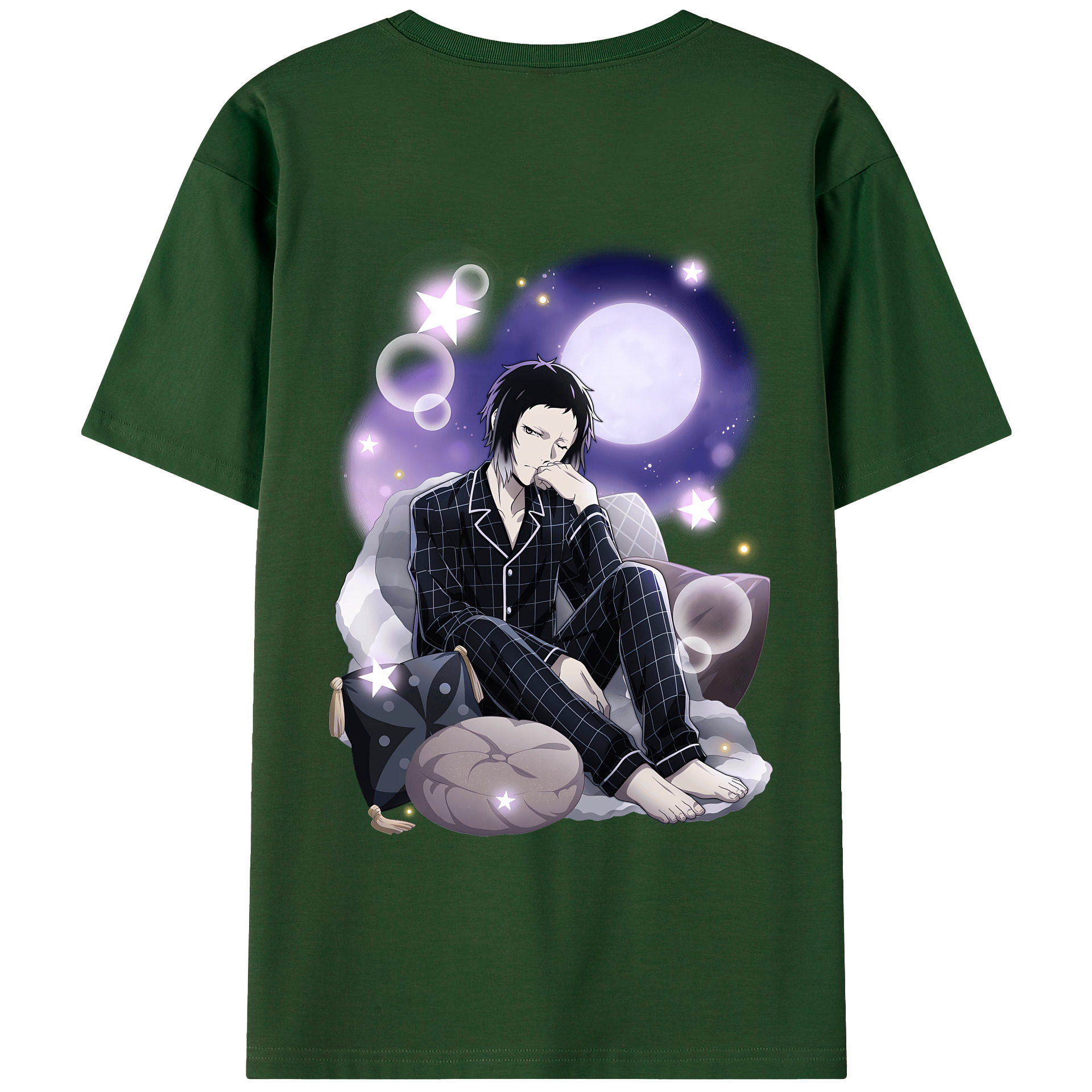 （画像用） 文豪ストレイドッグス Bungo Stray Dogs 綿100％半袖Tシャツ（背面プリント）